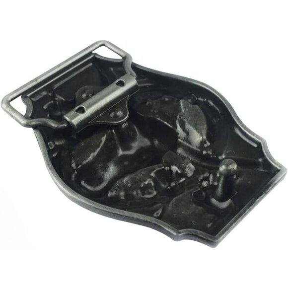 Men Green American Western Nickel Free Cowboy Celtic Vintage Animal Belt Buckle - Picture 5 of 7